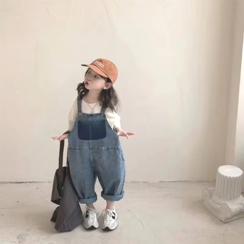 Baby Overall Denim - Unisex Çocuk Kot Tulumu Bebek Erkek