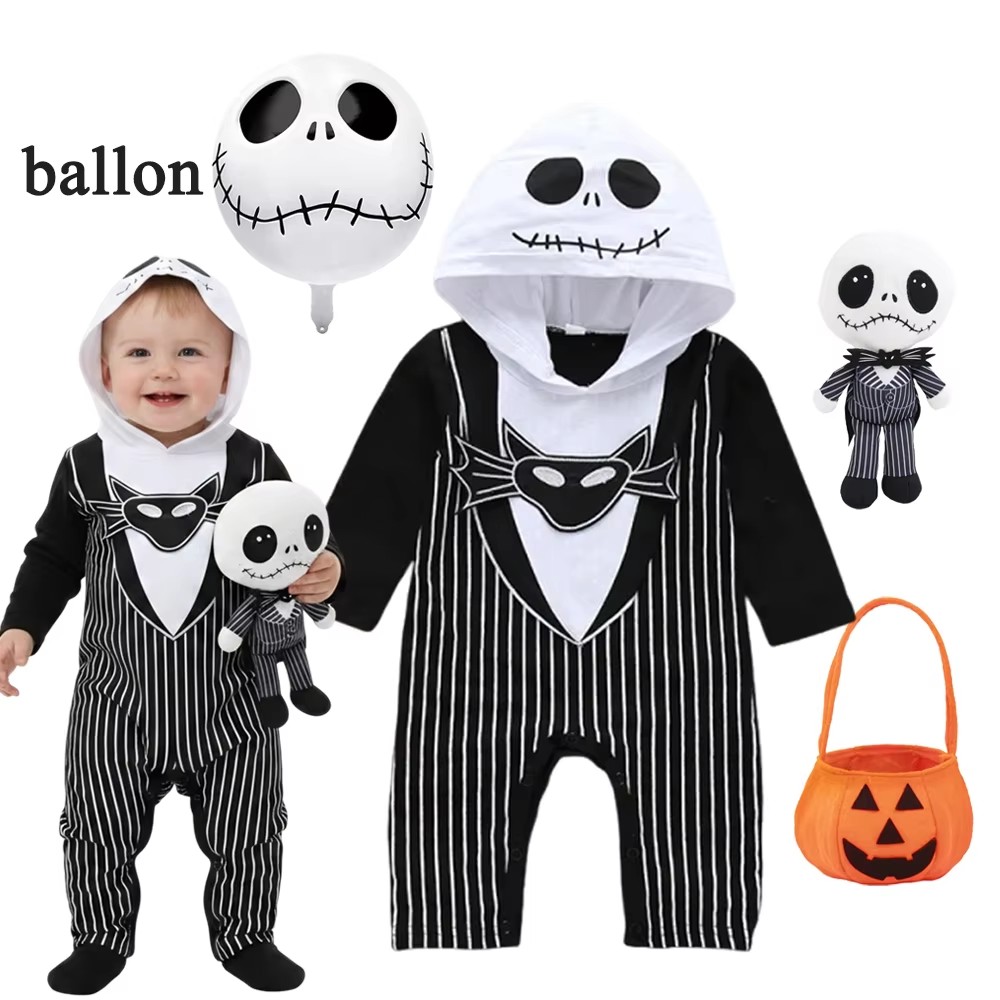 Baby Clothing For Boys - Bebek Erkek Kapşonlu Romper Cadılar Bayramı