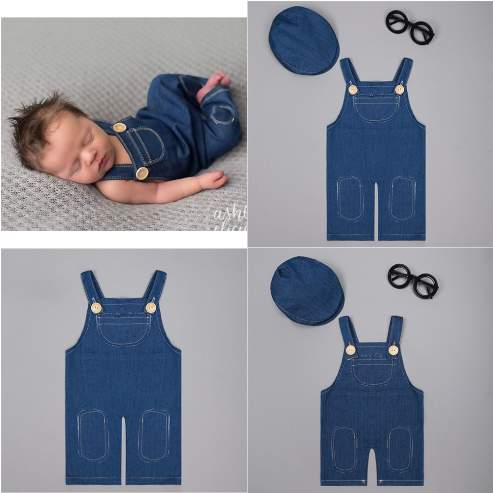 Baby Overall Denim - ❤️ Yenidoğan Fotoğrafçılığı Giyim Denim Tulum