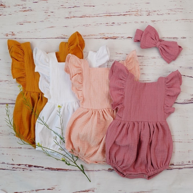 Baby Clothing Organic Cotton - Organik pamuk bebek kız giysileri yaz