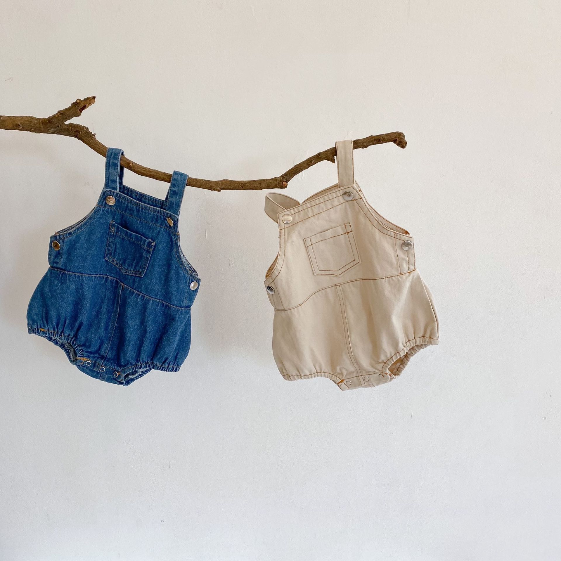 Baby Overall Denim - İlkbahar ve yaz bebek erkek ve