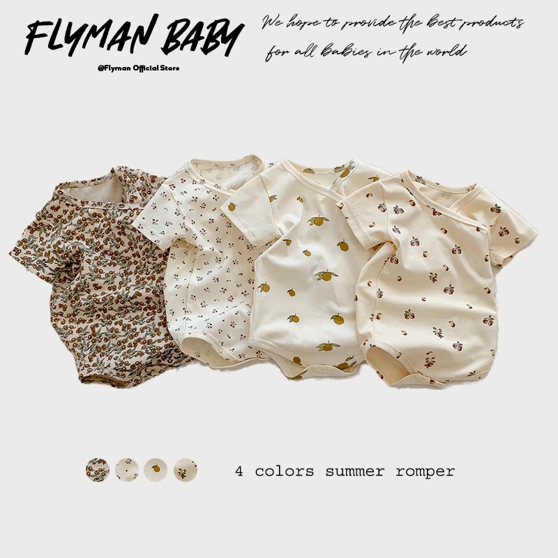 Baby Clothing Gender Neutral - Yenidoğan Kız Erkek Bebek Romper Meyve
