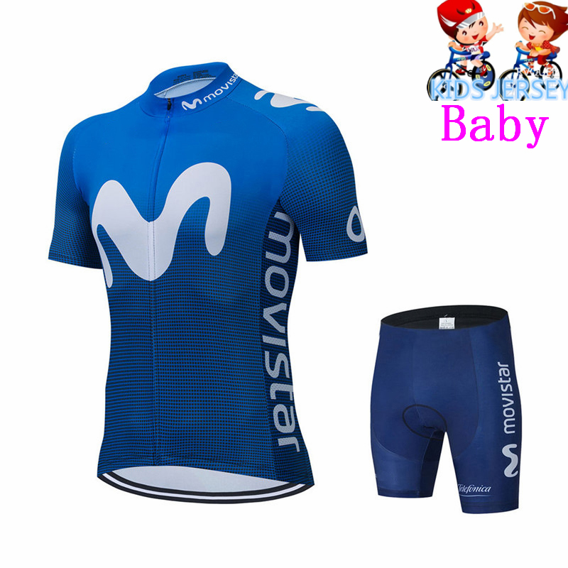 Baby Clothing Factory - Movistar çocuklar floresan yeşil bisiklet forması